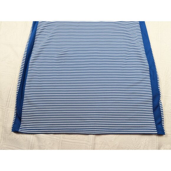 Vineyard Vines Performance Dress Women's Medium white blue stripe shirt style - Picture 13 of 16